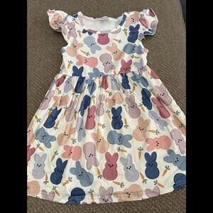 girls 4/5t EASTER PEEPS dress-NEW